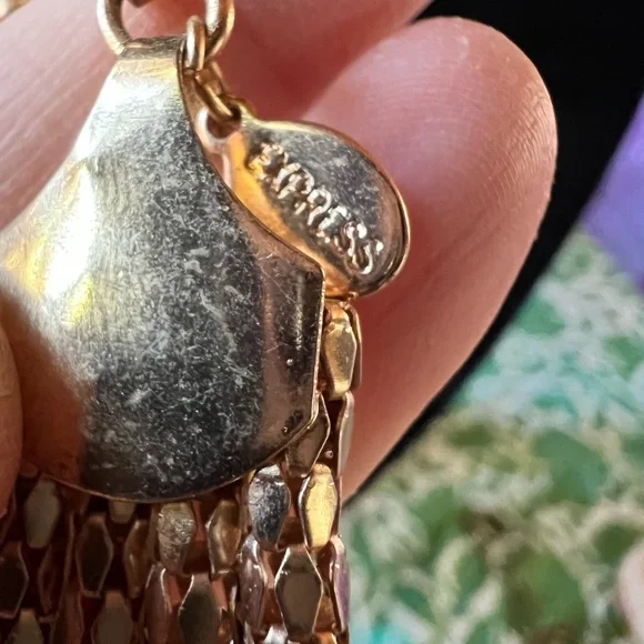 Express gold mesh knotted necklace - Picture 4 of 4